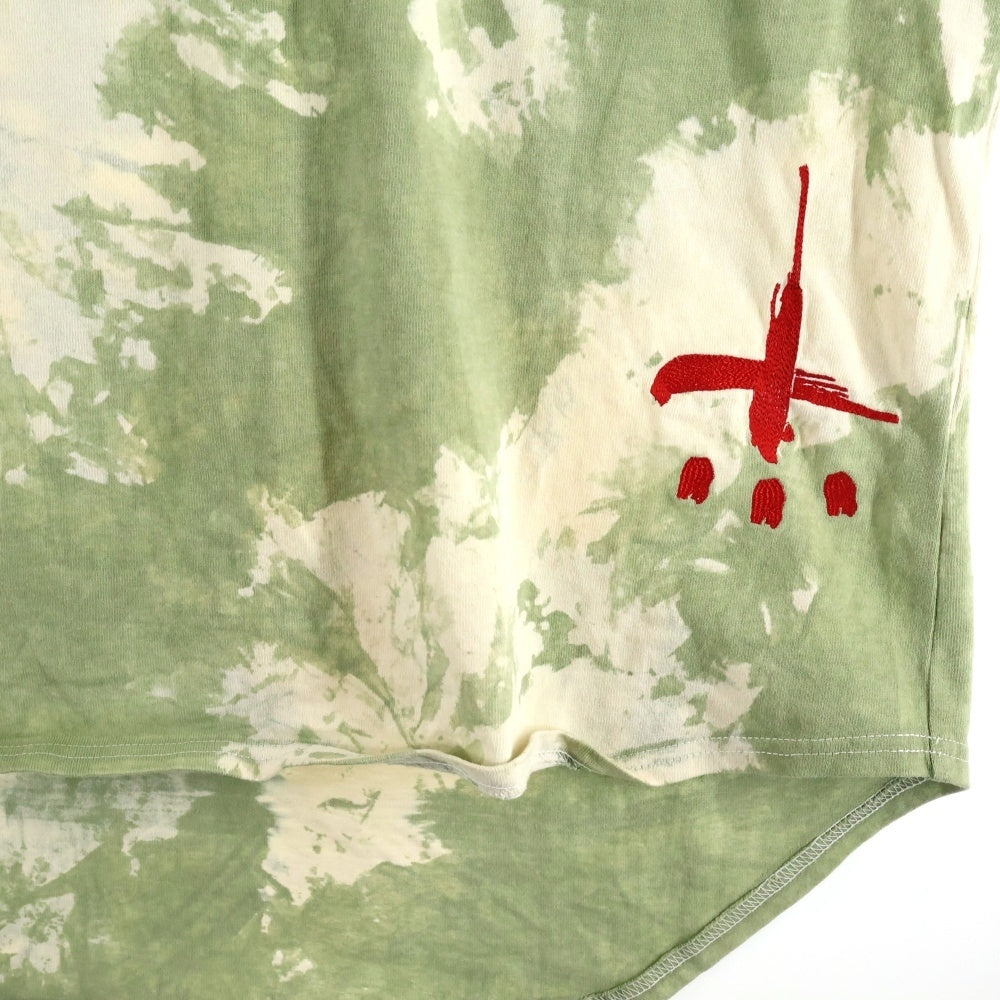 cvtvlist(カタリスト) CRY BITCH TEE クライビッチ バックプリント タイダイ クルーネック 半袖Tシャツ カットソー グリーン