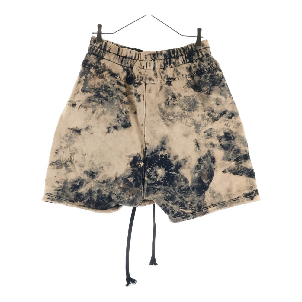 cvtvlist(カタリスト) SWEAT SHORT ダメージポケット ドローストリング ブリーチド スウェットショーツ ハーフパンツ オレンジ/ブラック