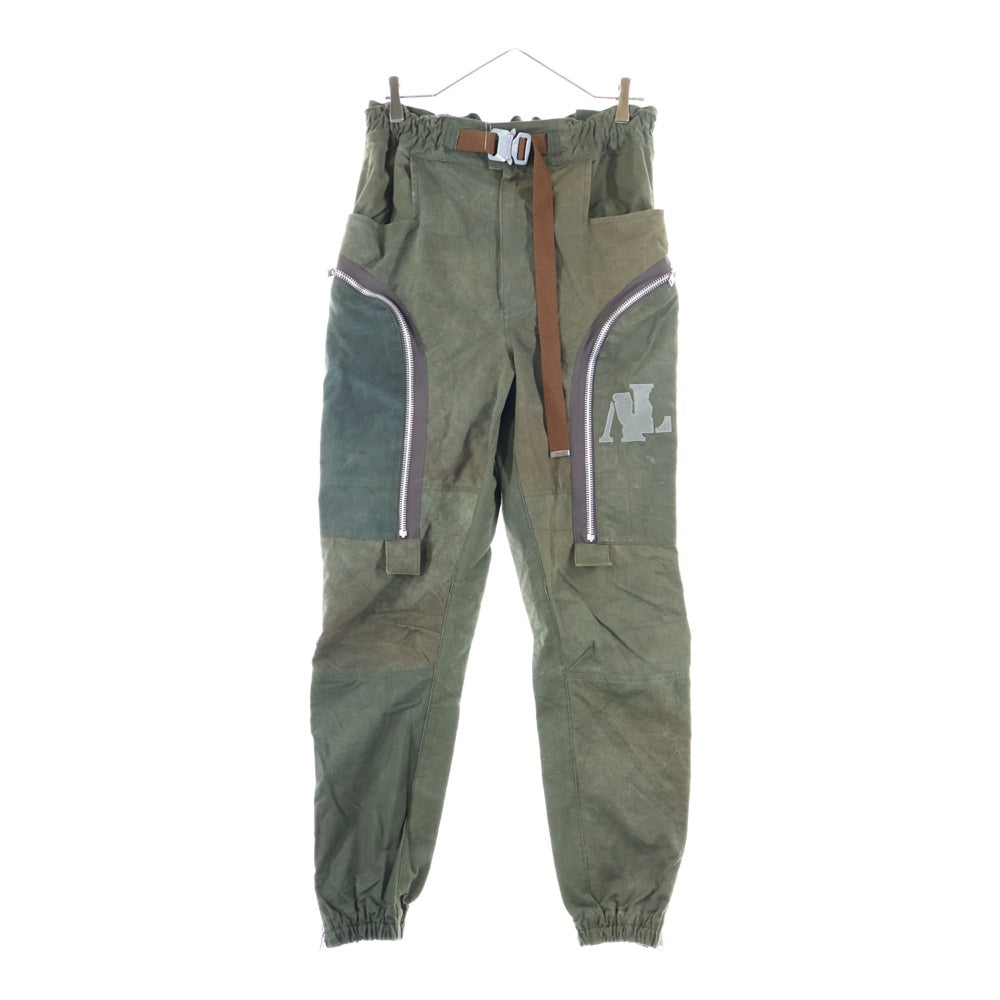 cvtvlist(カタリスト) 21AW ローラーコースターベルト サイドジップ カーゴ ジョガーパンツ カーキ 21FW0402T
