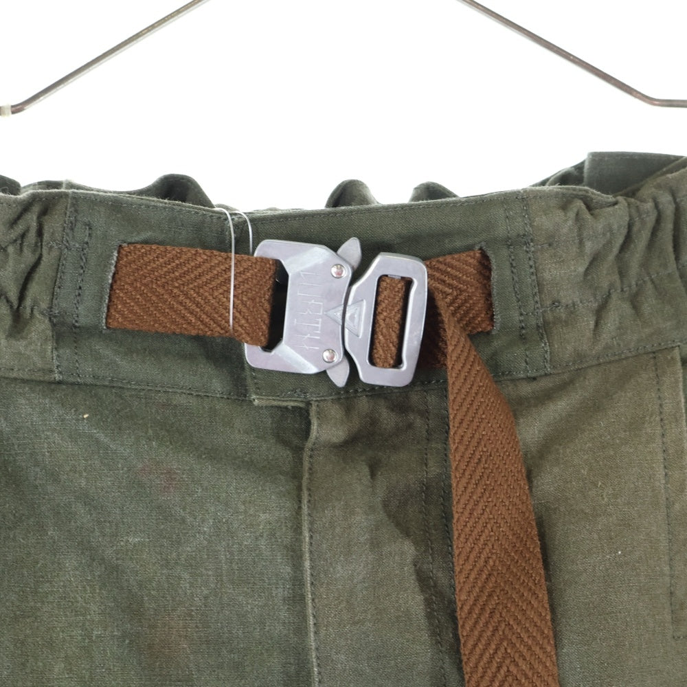 cvtvlist(カタリスト) 21AW ローラーコースターベルト サイドジップ カーゴ ジョガーパンツ カーキ 21FW0402T