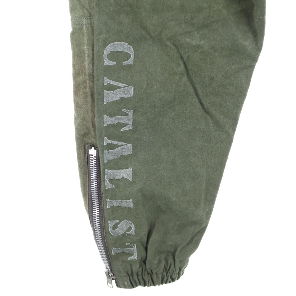 cvtvlist(カタリスト) 21AW ローラーコースターベルト サイドジップ カーゴ ジョガーパンツ カーキ 21FW0402T
