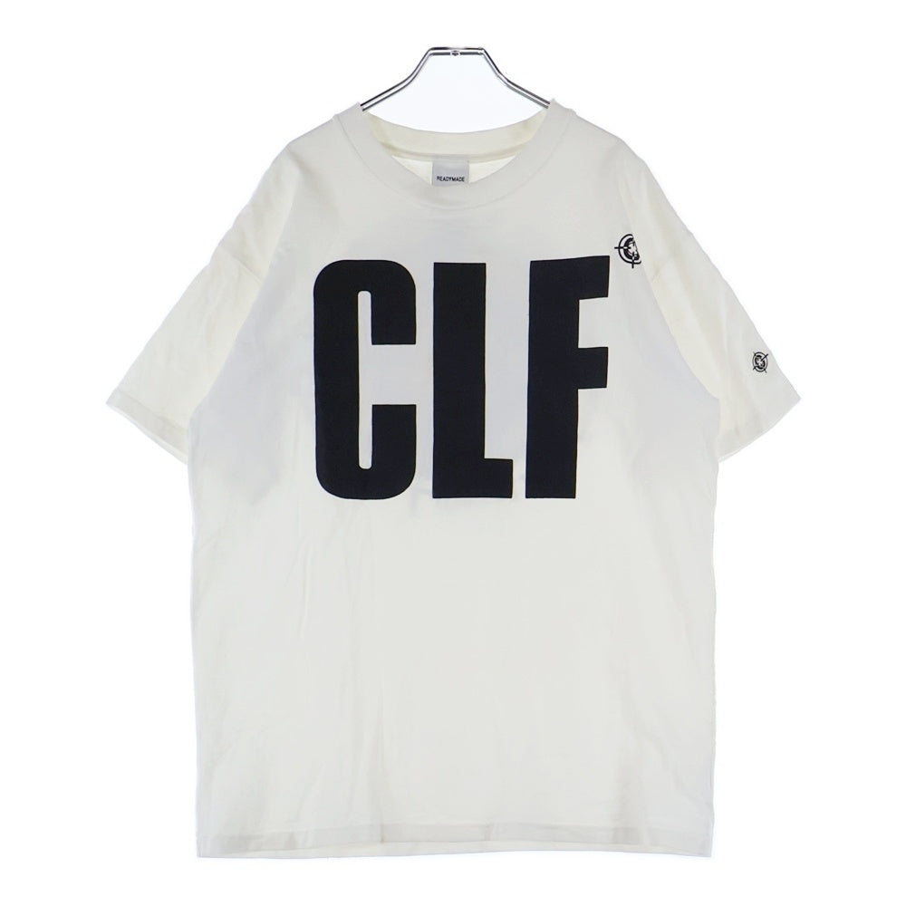 READY MADE(レディメイド) 22SS CLF TARGET TEE 両面プリント クルーネック 半袖Tシャツ カットソー ホワイト RE-CO-WH-00-00-205