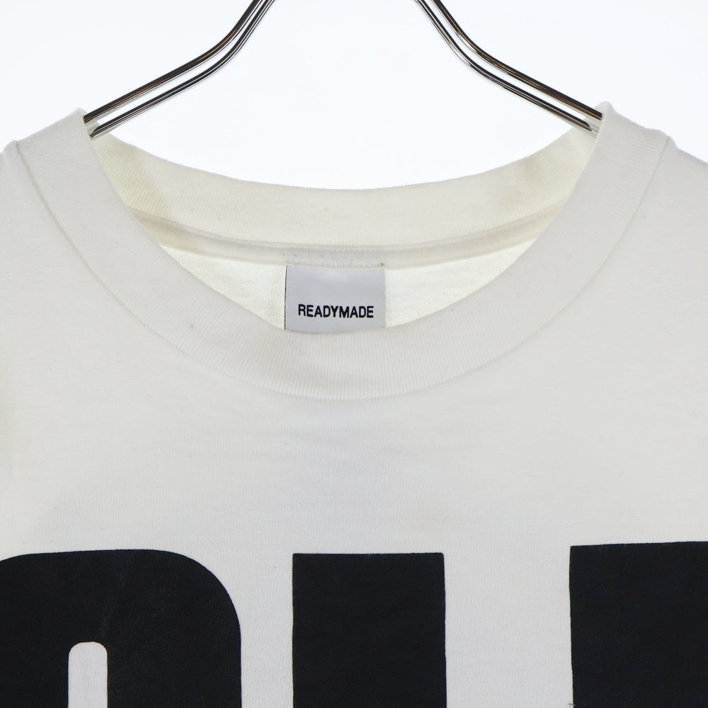 READY MADE(レディメイド) 22SS CLF TARGET TEE 両面プリント クルーネック 半袖Tシャツ カットソー ホワイト RE-CO-WH-00-00-205