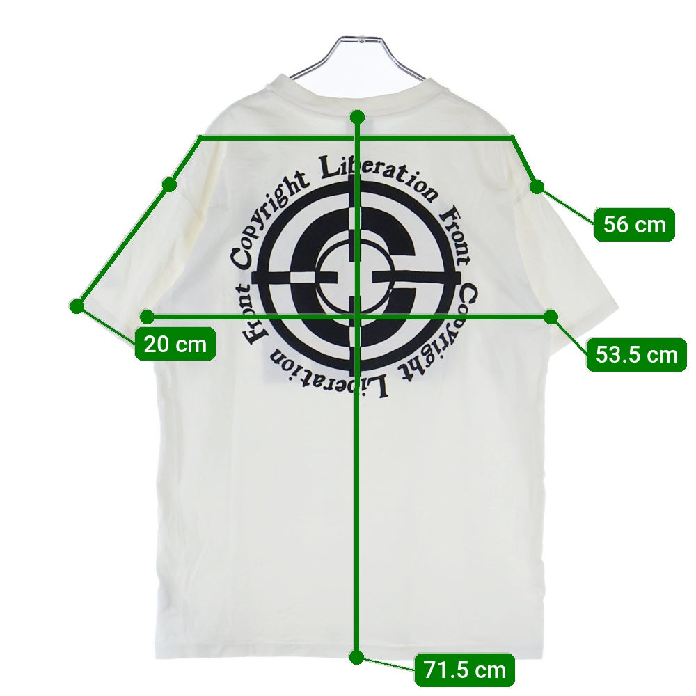READY MADE(レディメイド) 22SS CLF TARGET TEE 両面プリント クルーネック 半袖Tシャツ カットソー ホワイト RE-CO-WH-00-00-205