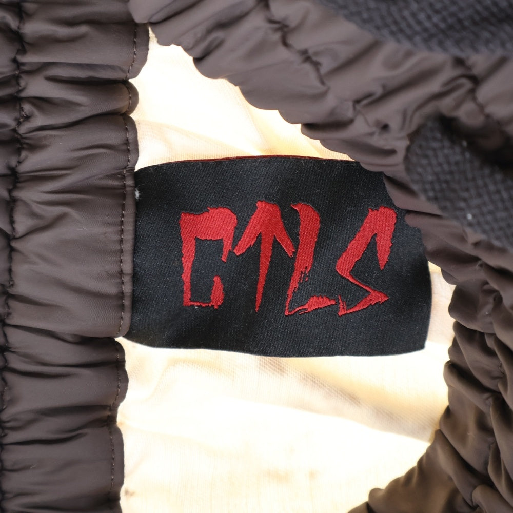 cvtvlist(カタリスト) ナイロン切替 モチーフ刺繍 サルエルショーツ ハーフパンツ ブラウン/ベージュ 2201050402z