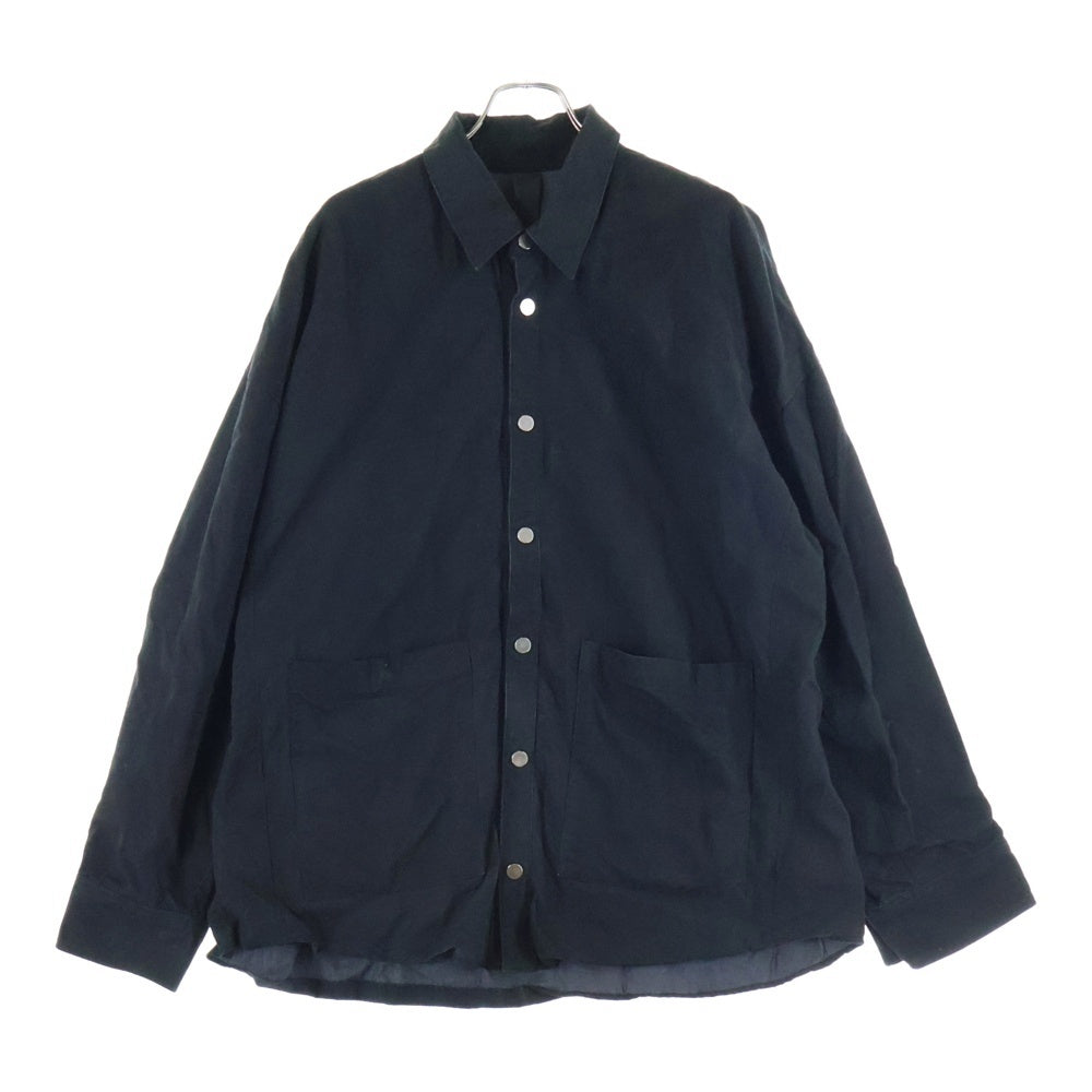 cvtvlist(カタリスト) 21AW VINTAGE ARMY TENT SHIRT ヴィンテージ アーミー テント スナップボタン シャツジャケット ブラック 21FW0203T
