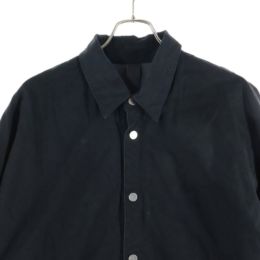 cvtvlist(カタリスト) 21AW VINTAGE ARMY TENT SHIRT ヴィンテージ アーミー テント スナップボタン シャツジャケット ブラック 21FW0203T