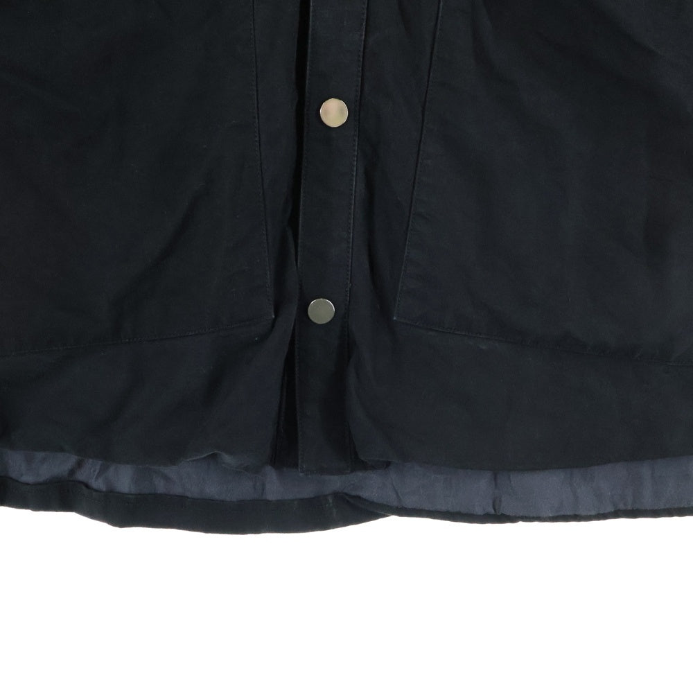 cvtvlist(カタリスト) 21AW VINTAGE ARMY TENT SHIRT ヴィンテージ アーミー テント スナップボタン シャツジャケット ブラック 21FW0203T