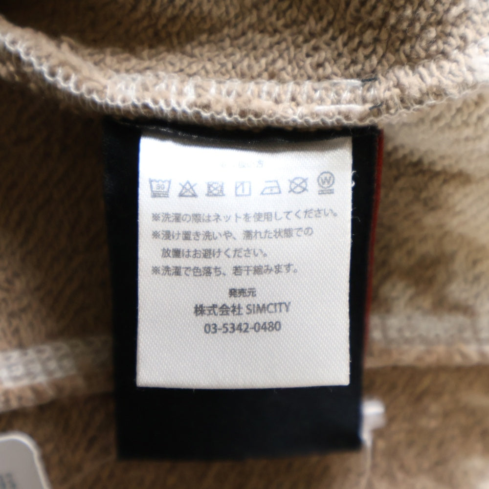 cvtvlist(カタリスト) CRY BITCH HOODIE クライビッチ 両面プリント タイダイ スウェット ノースリーブパーカー ブラウン/ピンク