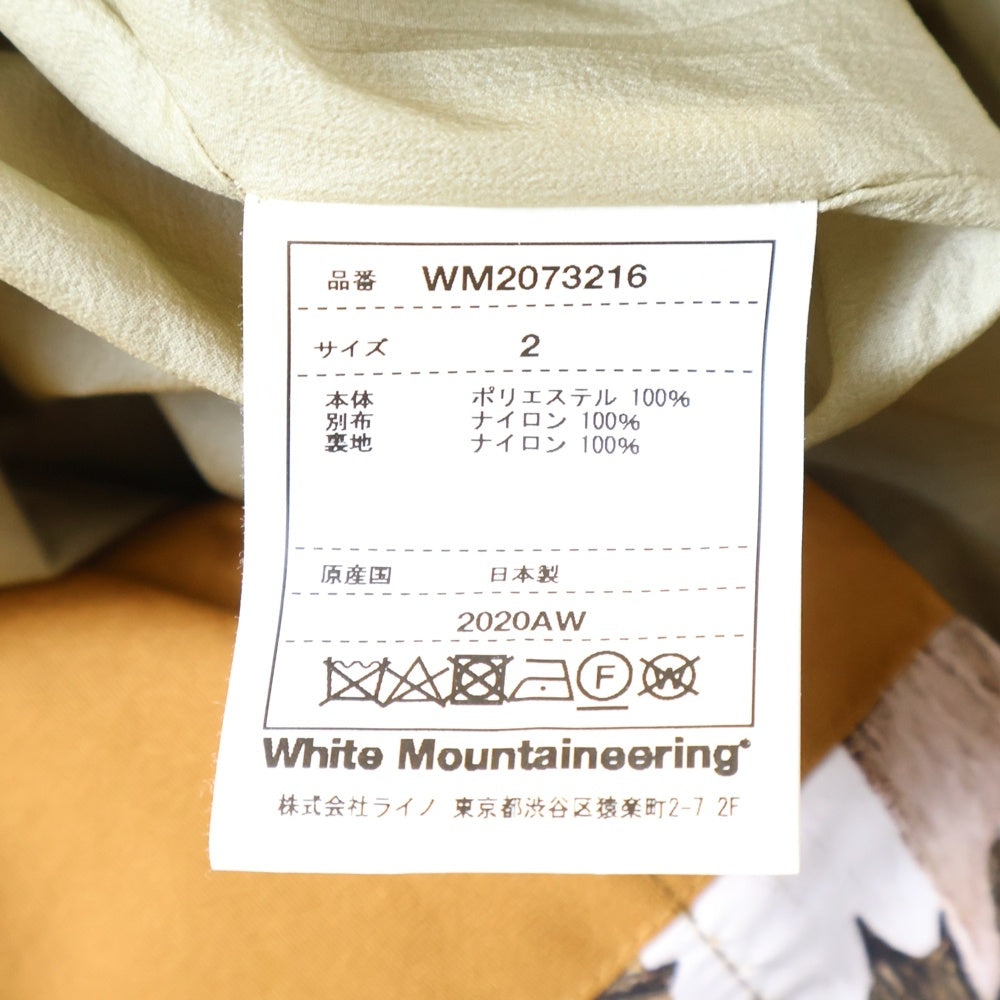 White Mountaineering(ホワイトマウンテニアリング) 20AW GORE-TEX INFINIUM FALLEN LEAVES PRINTED DOUBLE LAYER COAT インフィニウム フォールンリーブス プリンテッド レイヤーコート WM2073216