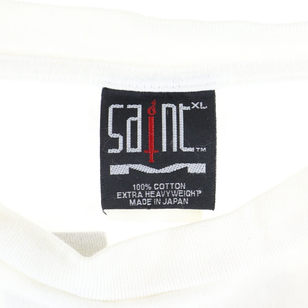 SAINT MICHAEL(セントマイケル) 21SS SS TEE EYE WHITE アイプリント クルーネック 半袖Tシャツ カットソー ホワイト SM-S21-0000-003
