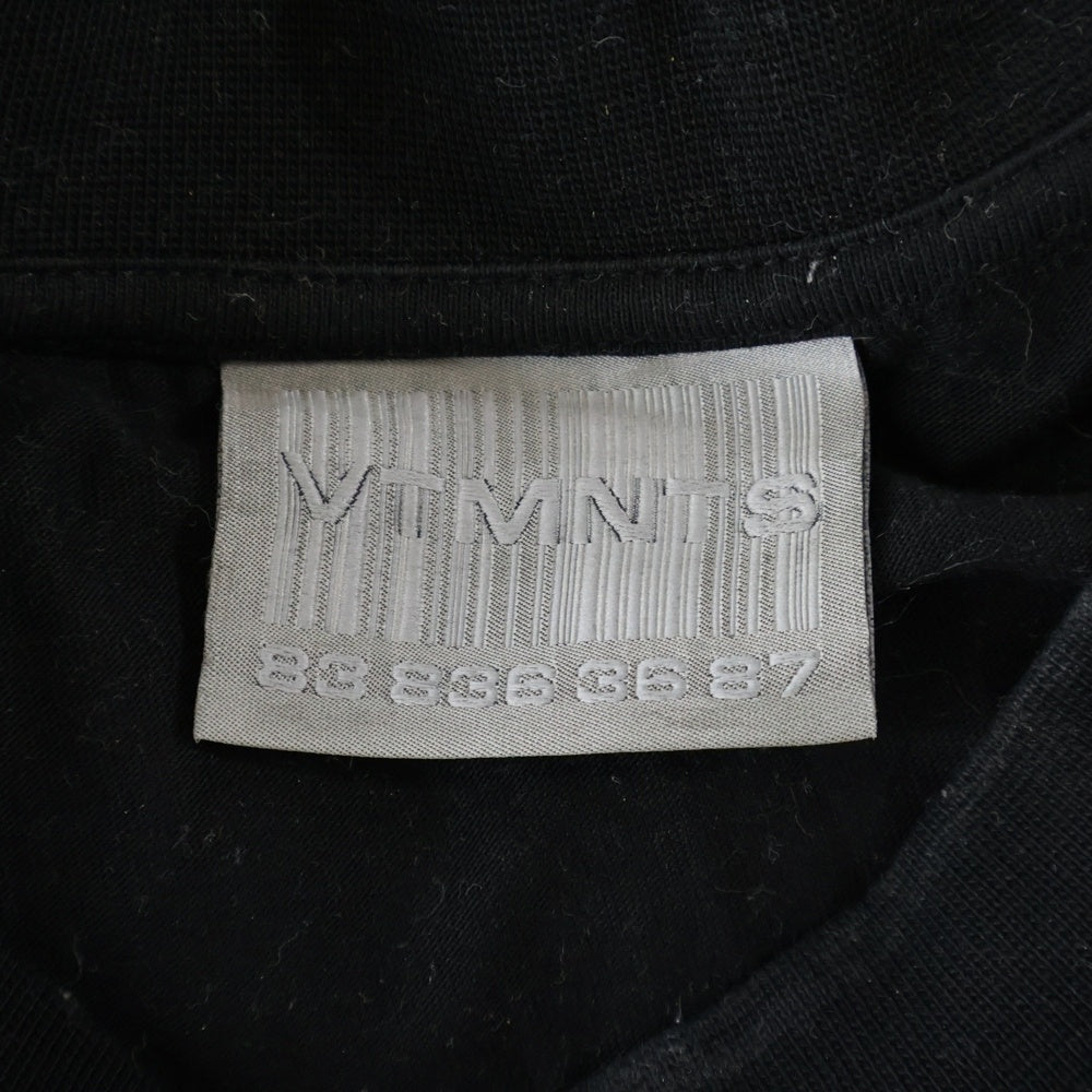 VTMNTS(ブイティーエムエヌティーエス) 22SS ビッグバーコードプリント クルーネック 半袖Tシャツ カットソー ブラック VL12TR120B