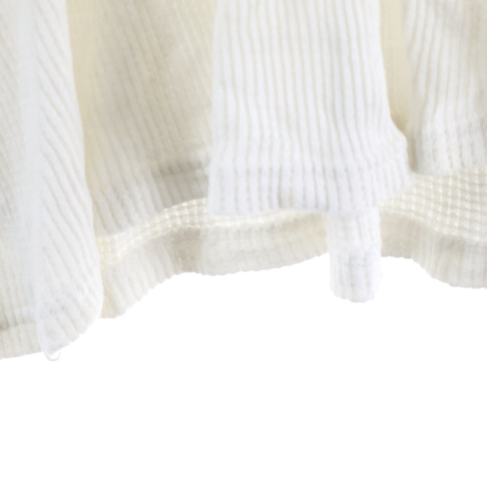 GALLERY DEPT.(ギャラリーデプト) THERMAL WAFFLE バックアームプリント サーマルワッフル 長袖Tシャツ カットソー ホワイト