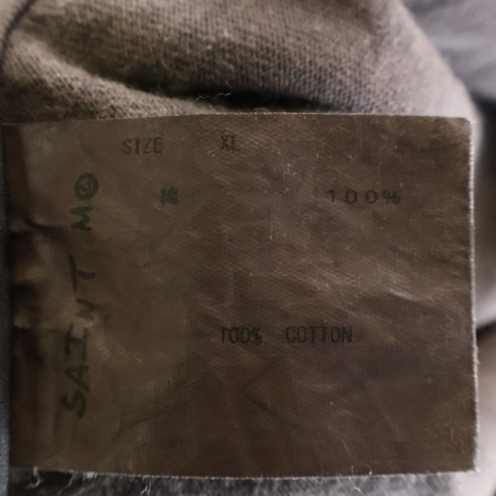 SAINT MICHAEL(セントマイケル) 21AW EYES WIH L/S TEE アイズプリント クルーネック 長袖Tシャツ カットソー ブラウン SM-A21-0000-024