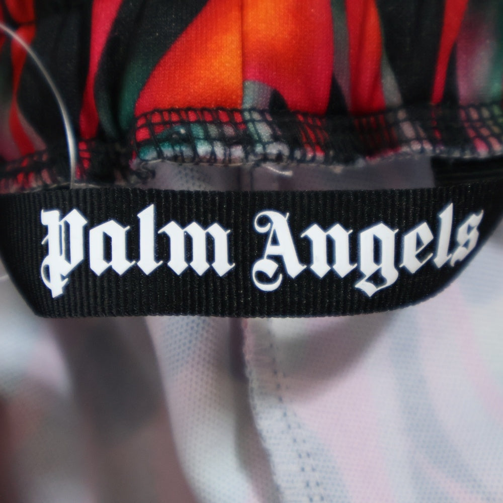 Palm Angels(パームエンジェルス) バーニングフレア柄 サイドライン トラックパンツ レッド PMCA007S20384046