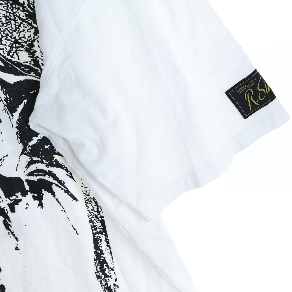 RAF SIMONS(ラフシモンズ) 22SS SOLEMN-X 両面プリント オーバーサイズ クルーネック 半袖Tシャツ カットソー ホワイト 221-M130