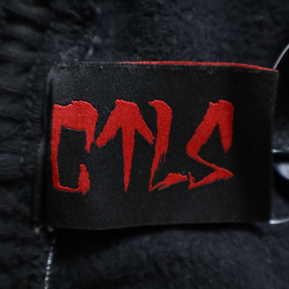 cvtvlist(カタリスト) ×ED HARDY エドハーディ ロゴプリント スウェットパンツ ブラック/レッド 210111EH09