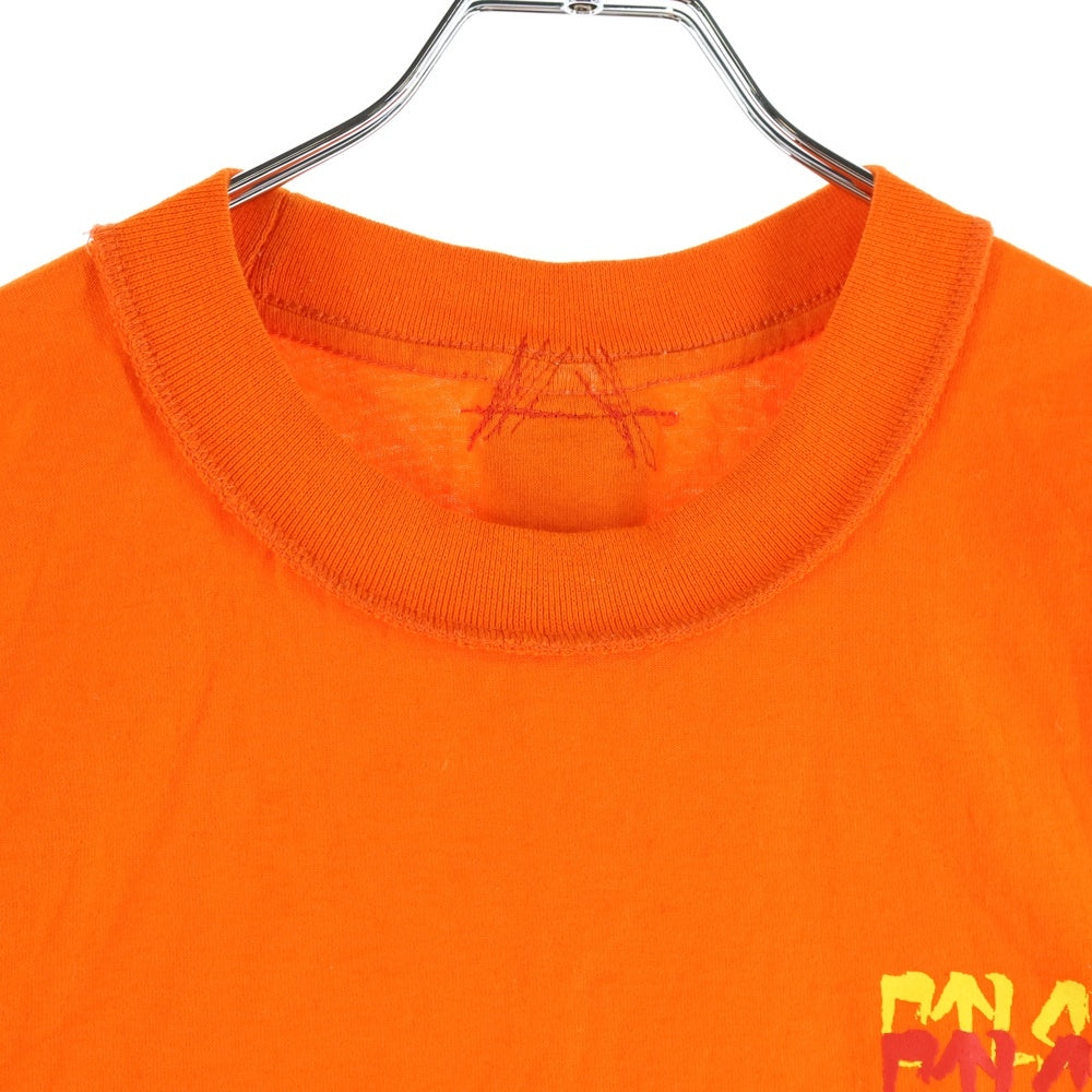 cvtvlist(カタリスト) ×PRO CLUB CTLS プロクラブ 両面プリント クルーネック 半袖Tシャツ カットソー オレンジ