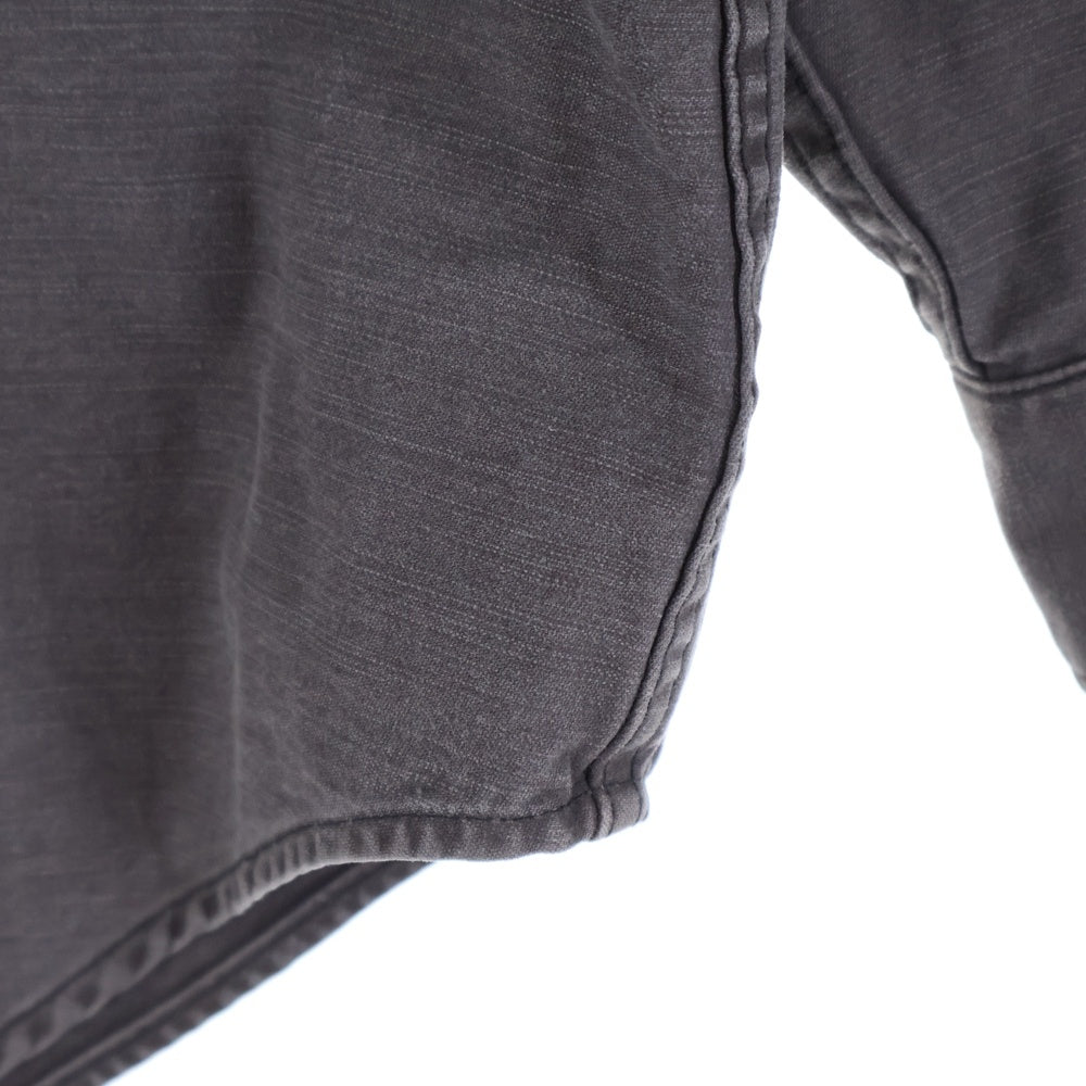 MADISONBLUE(マディソンブルー) HAMPTON BACK SATIN SHIRT ハンプトン バック サテン ワークシャツ チャコールグレー MB999-5711