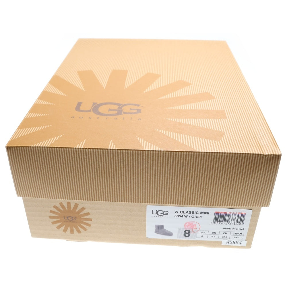 UGG(アグ) CLASSIC MINI クラシック ミニ ムートンブーツ レディース グレー US8/25cm 5854