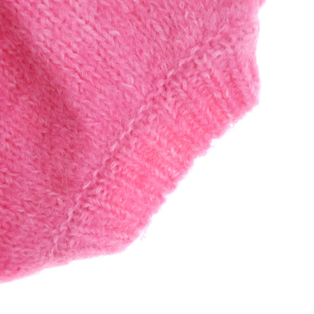 ZARA(ザラ) ポリエステルアクリルニット 半袖ニット セーター ピンク レディース 9598/144/620