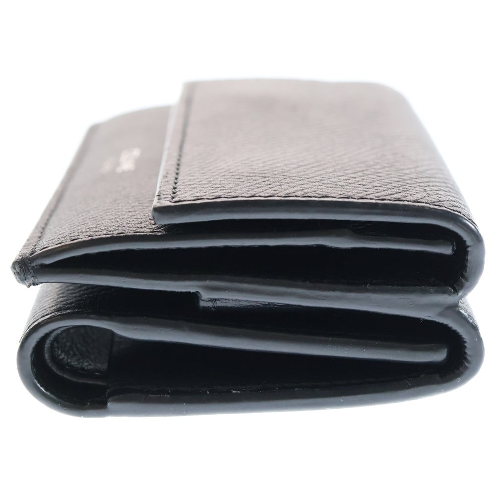 CELINE(セリーヌ) TRIFOLD WALLET レザー スモールトリフォールド 三つ折り財布 ウォレット ブラック U-FG-0231