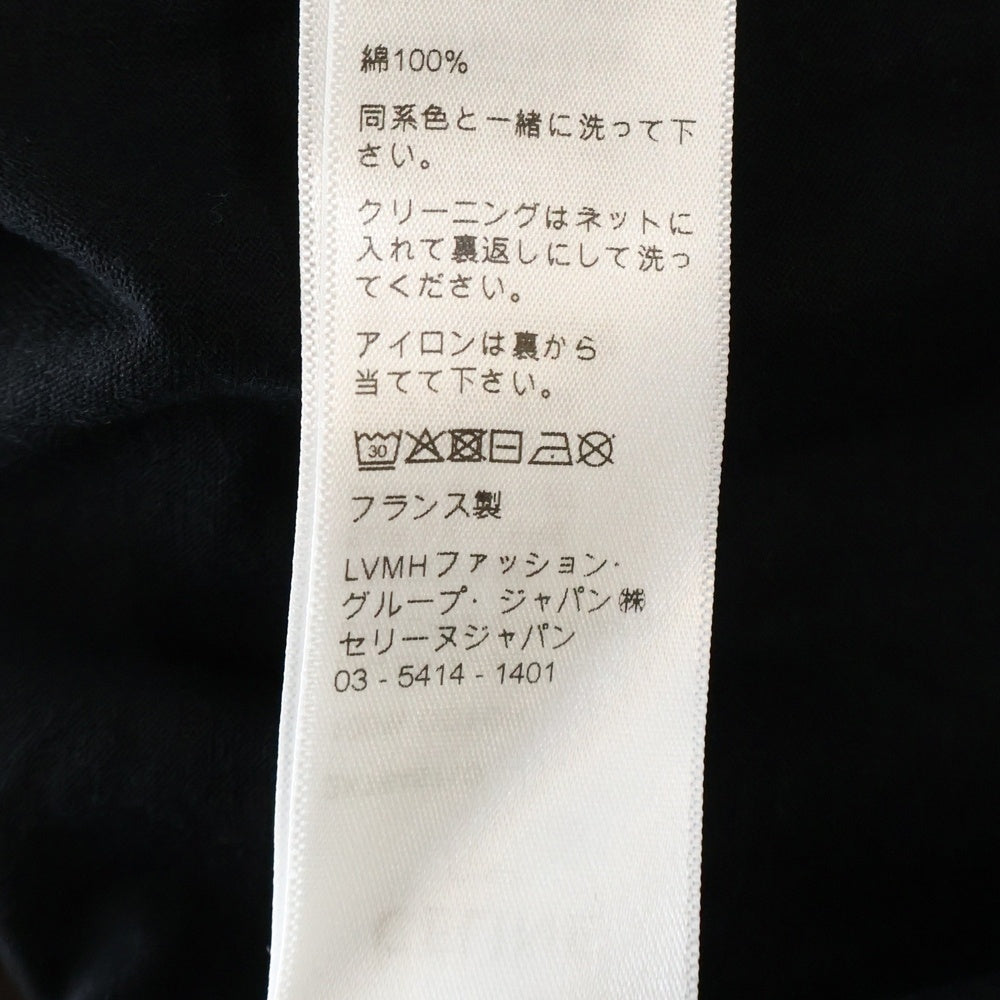 CELINE(セリーヌ) コットン フロントロゴプリント 半袖Tシャツ カットソー ブラック 2X764671Q