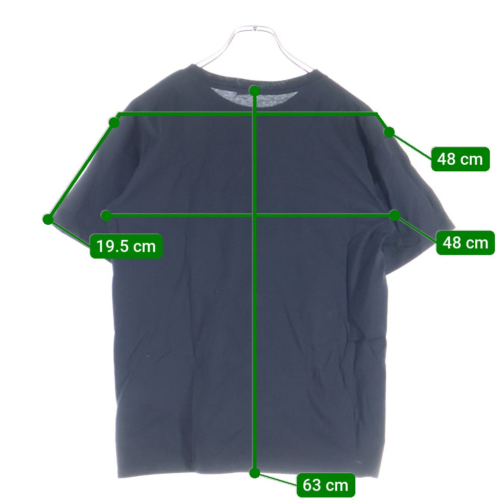 CELINE(セリーヌ) コットン フロントロゴプリント 半袖Tシャツ カットソー ブラック 2X764671Q