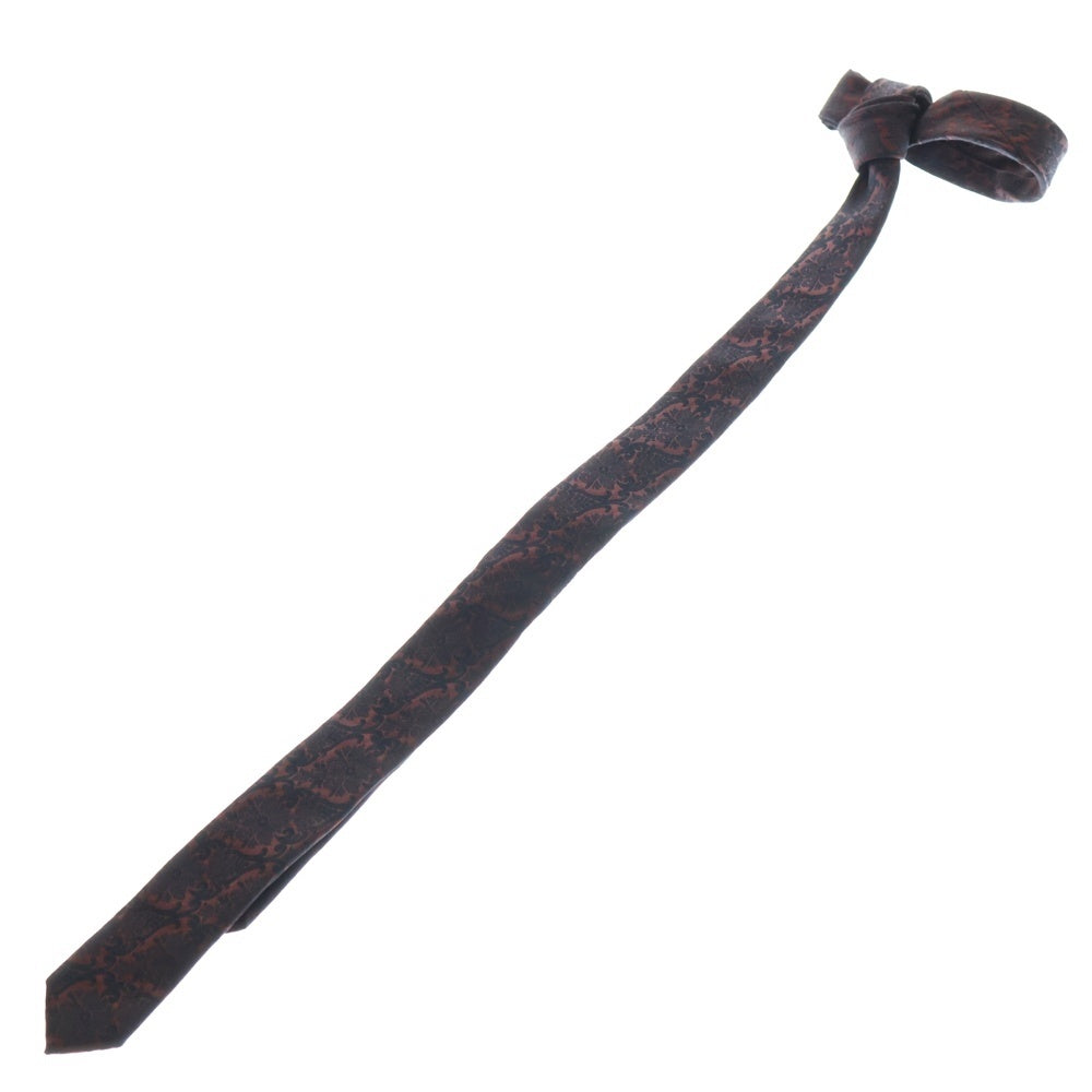 DOLCE & GABBANA(ドルチェアンドガッバーナ) 花柄 シルクネクタイ レッド/ブラック