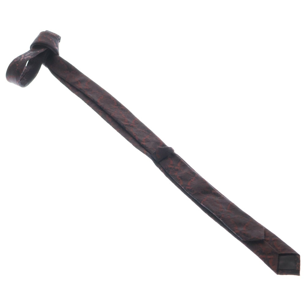 DOLCE & GABBANA(ドルチェアンドガッバーナ) 花柄 シルクネクタイ レッド/ブラック