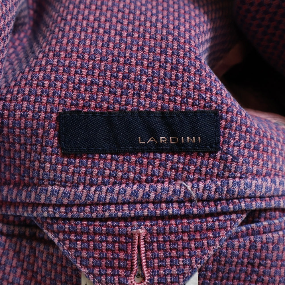 LARDINI(ラルディーニ) コットン 3ポケット シングルテーラードジャケット ピンク PT386AV-43