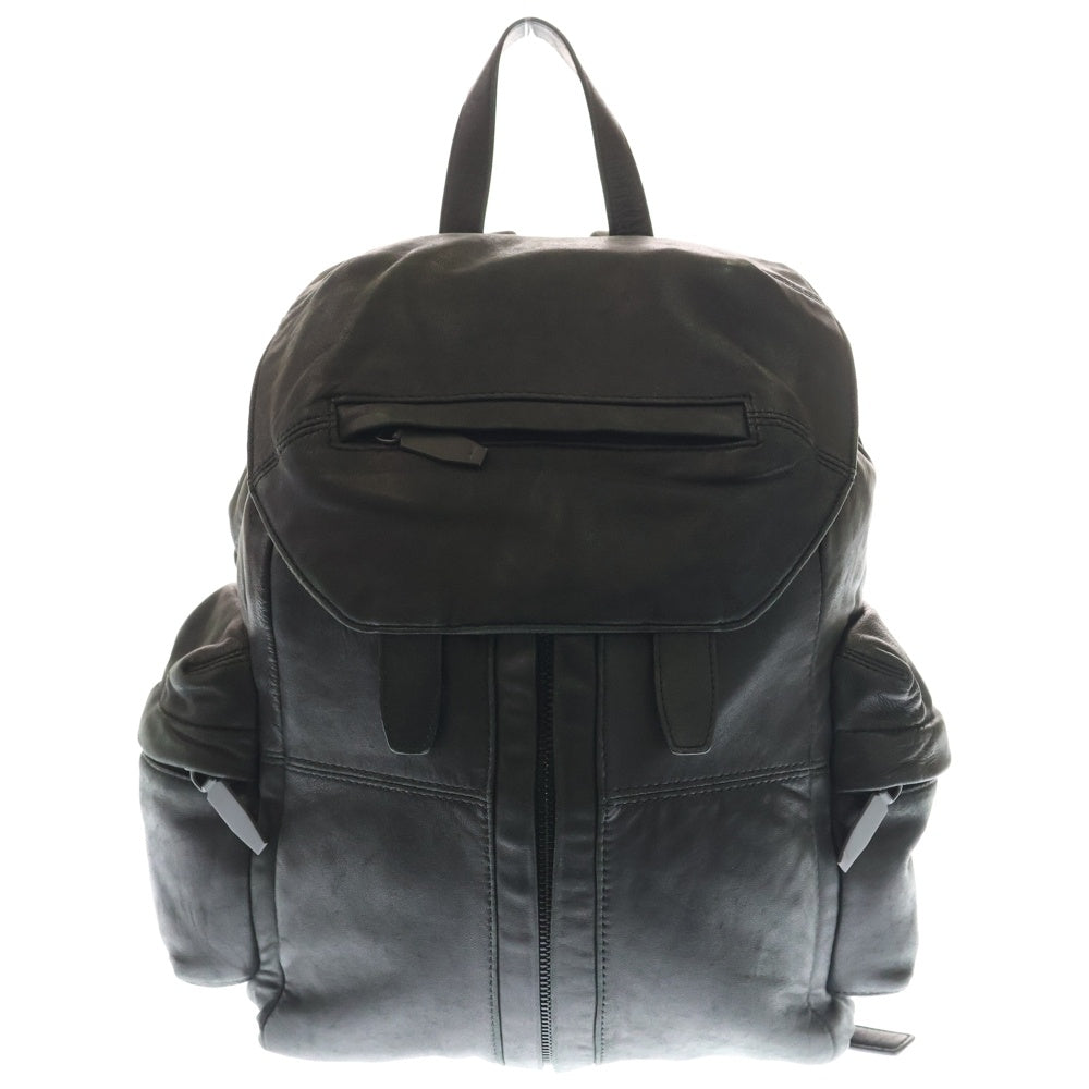 ALEXANDER WANG(アレキサンダーワン) マルチポケット レザーリュックサック バックパック ブラック