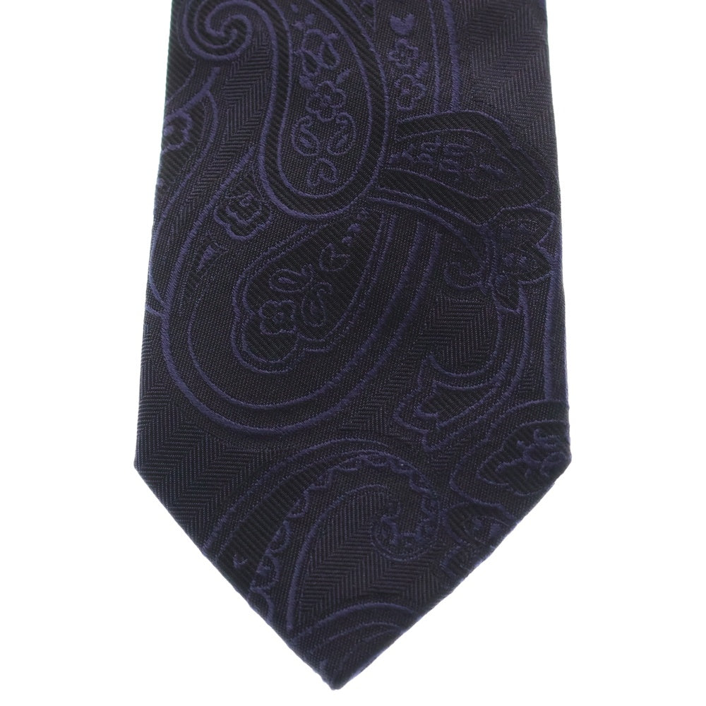 ETRO(エトロ) ペイズリー柄 シルク ネクタイ ネイビー
