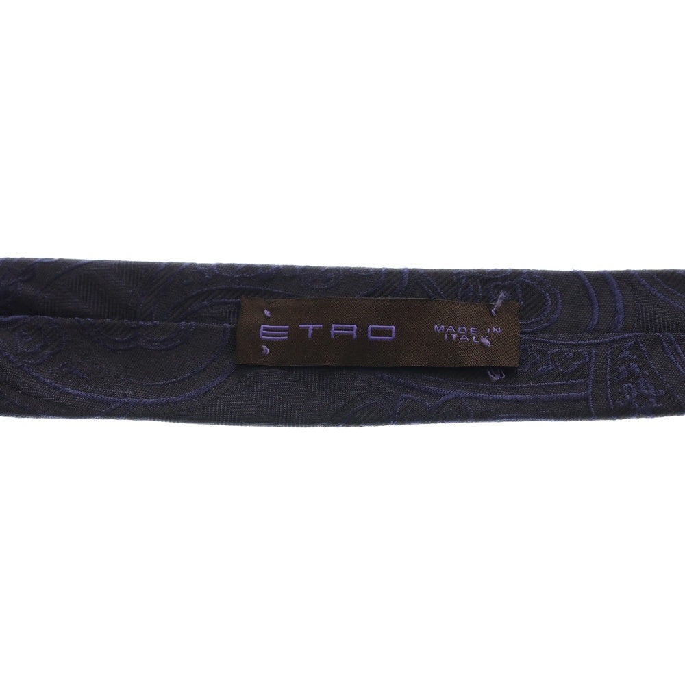 ETRO(エトロ) ペイズリー柄 シルク ネクタイ ネイビー