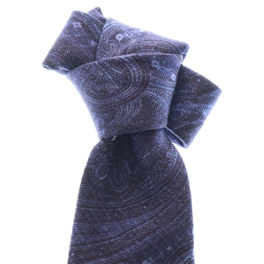 ETRO(エトロ) ペイズリー柄 シルク ネクタイ ブルー