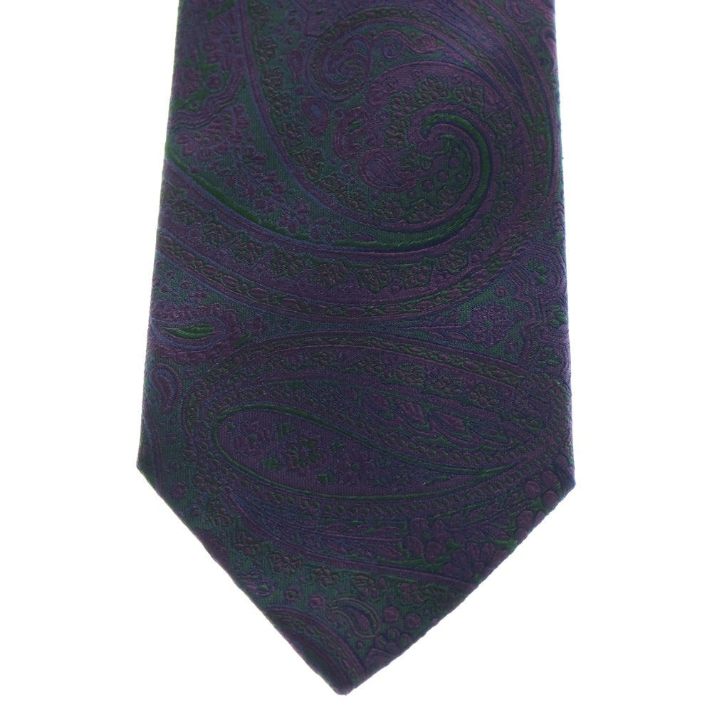 ETRO(エトロ) ペイズリー柄 シルク ネクタイ パープル