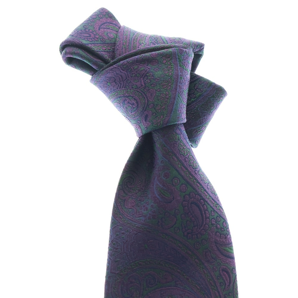 ETRO(エトロ) ペイズリー柄 シルク ネクタイ パープル