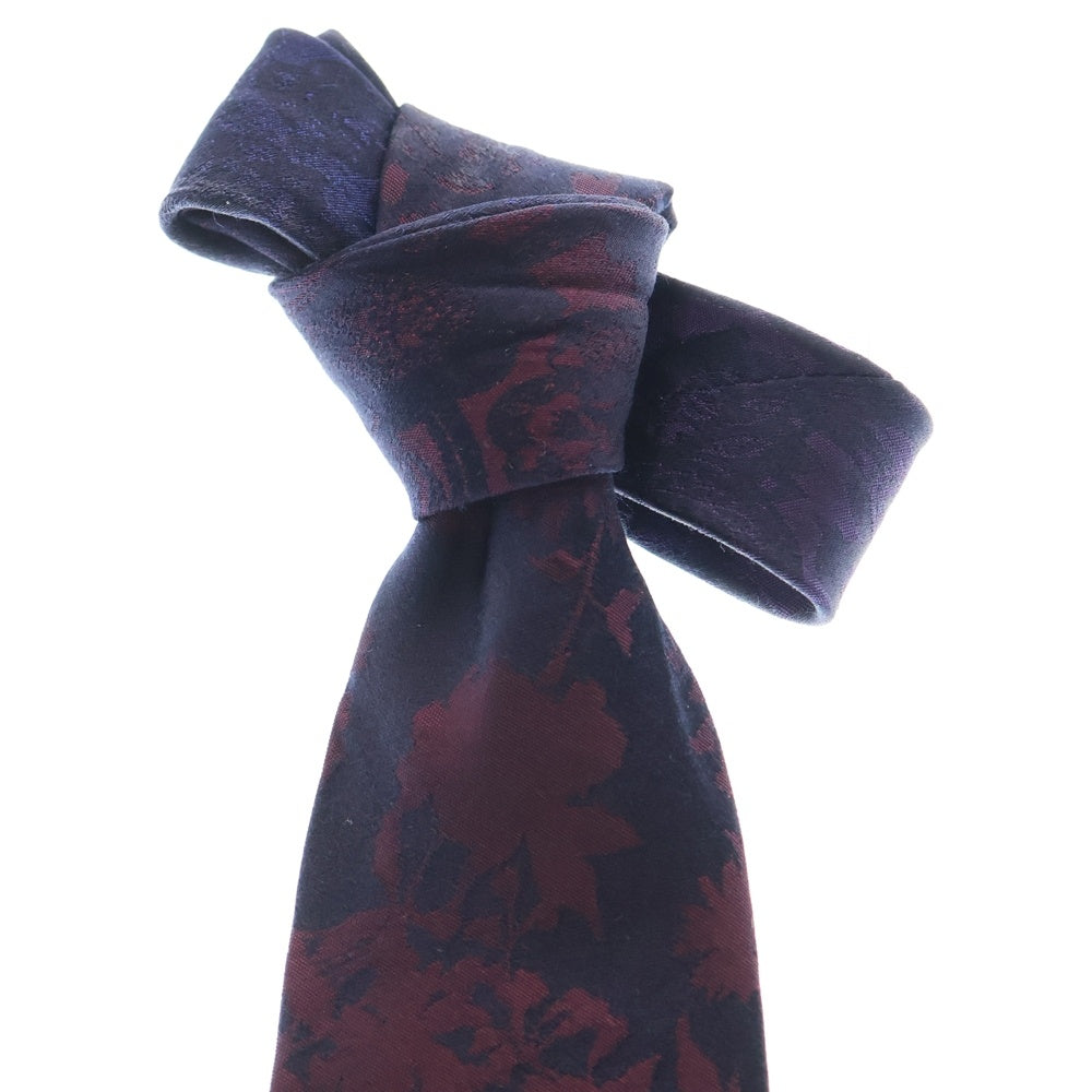 ETRO(エトロ) 総柄 シルク ネクタイ レッド/パープル/ブルー