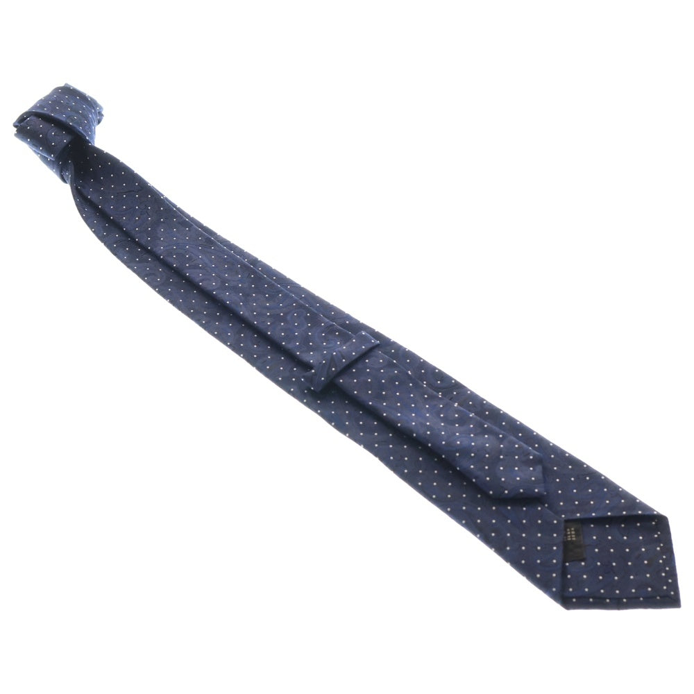 ETRO(エトロ) ドット柄 シルク ネクタイ ブルー