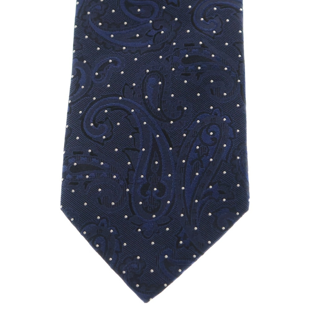 ETRO(エトロ) ドット柄 シルク ネクタイ ブルー