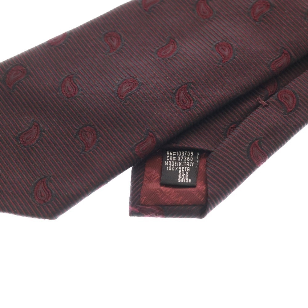 ARMANI COLLEZIONI(アルマーニ コレツィオーニ) 総柄 シルク ネクタイ レッド