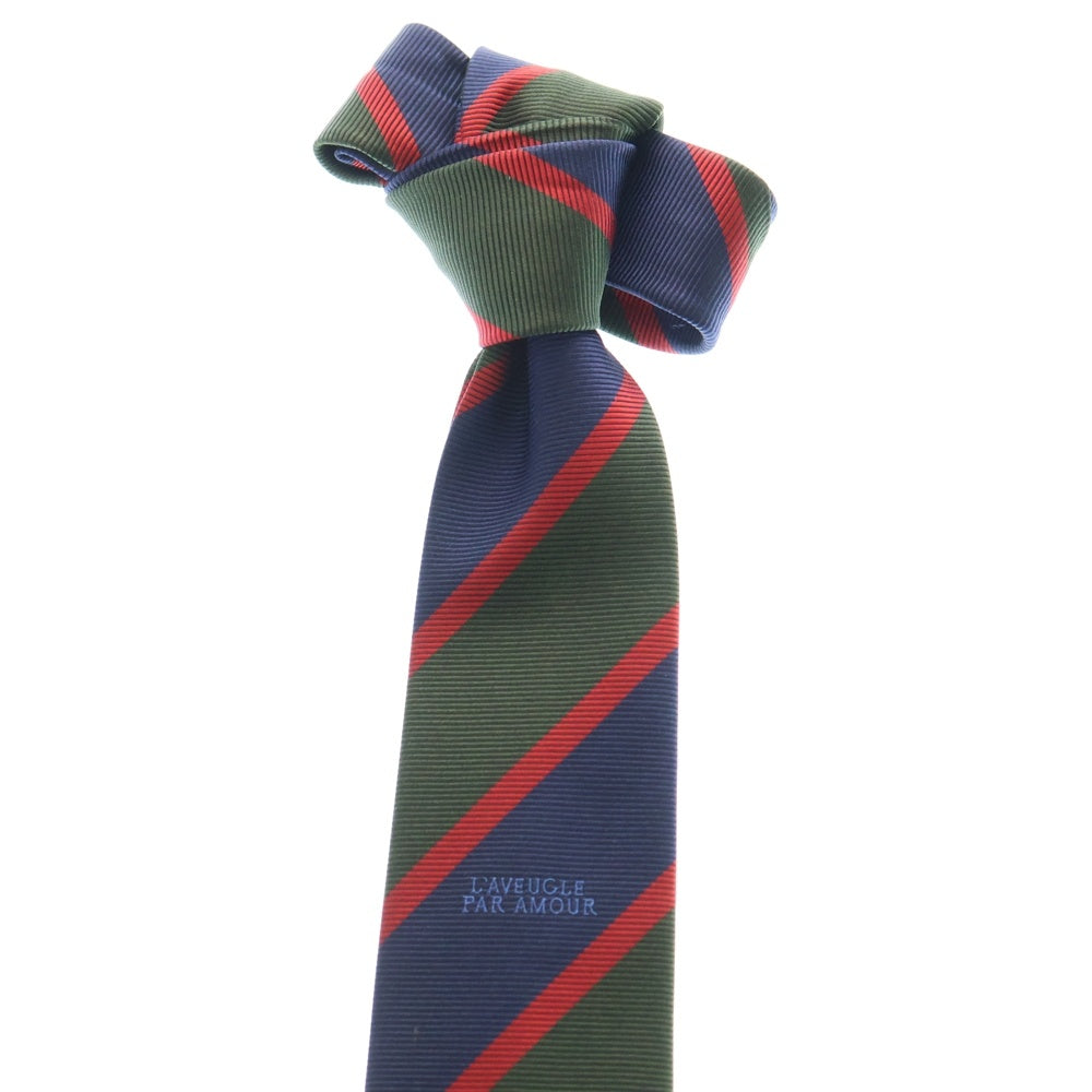 GUCCI(グッチ) 総柄 シルク ネクタイ グリーン/ネイビー/レッド