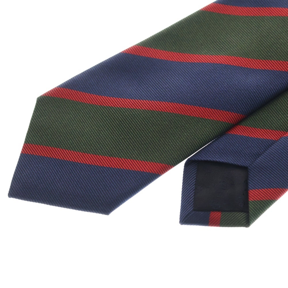 GUCCI(グッチ) 総柄 シルク ネクタイ グリーン/ネイビー/レッド