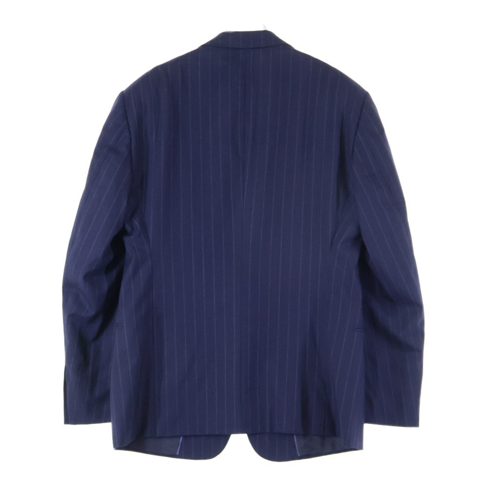 ARMANI COLLEZIONI(アルマーニ コレツィオーニ) ストライプ セットアップスーツ シングルテーラードジャケット スラックスパンツ ネイビー