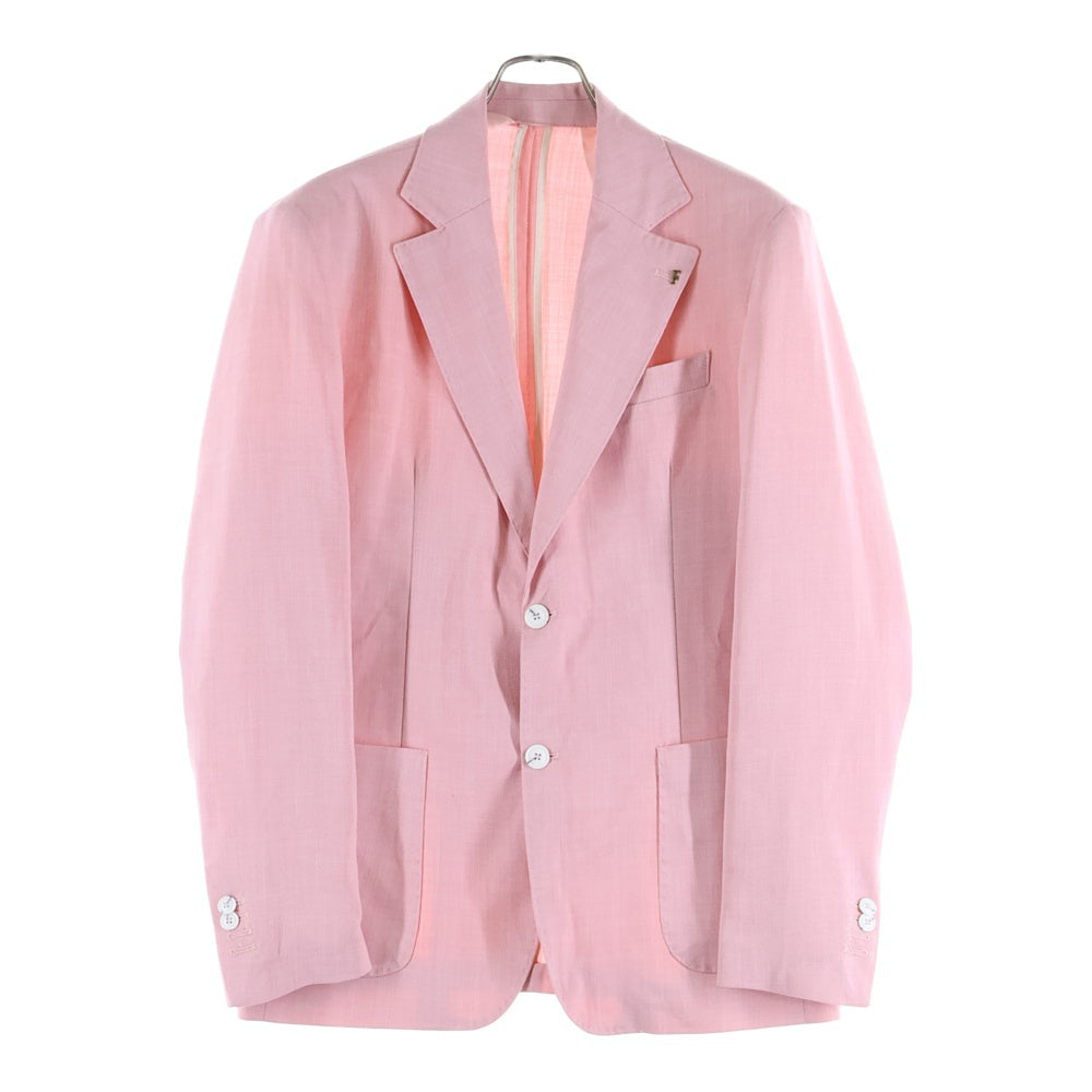 LUIGI FUSARO(ルイジフサロ) 4ポケット シングルテーラードジャケット ピンク