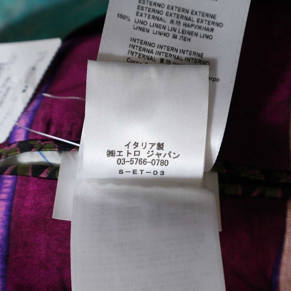 ETRO(エトロ) レーヨン混 シングルテーラードジャケット ピンク