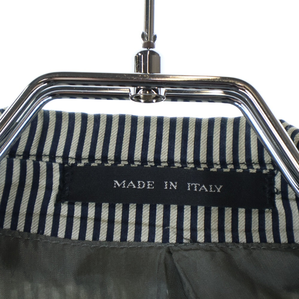 EMPORIO ARMANI(エンポリオアルマーニ) ストライプ シングルテーラードジャケット ブラック/ホワイト