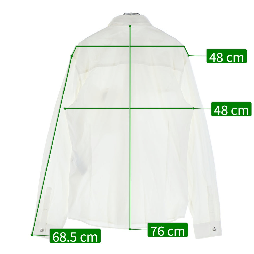 VERSUS VERSACE(ヴェルサス ヴェルサーチ) ライオンモチーフ ロングスリーブ コットンシャツ ホワイト 242 529 892 259