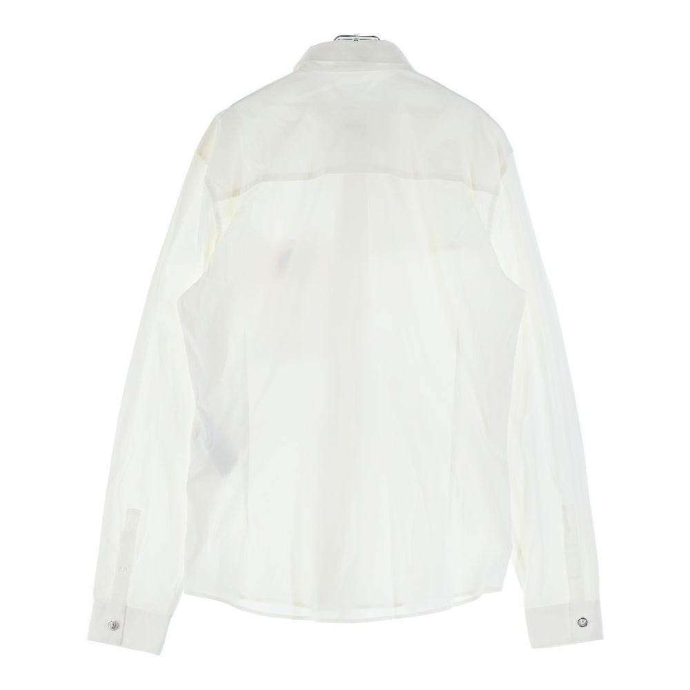 VERSUS VERSACE(ヴェルサス ヴェルサーチ) ライオンモチーフ ロングスリーブ コットンシャツ ホワイト 242 529 892 259