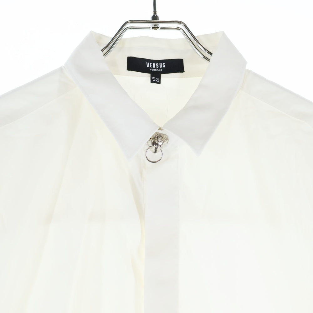 VERSUS VERSACE(ヴェルサス ヴェルサーチ) ライオンモチーフ ロングスリーブ コットンシャツ ホワイト 242 529 892 259